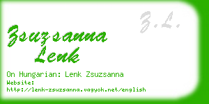 zsuzsanna lenk business card